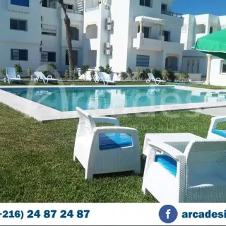 Appartement S+2 haut standing de 112 m² en résidence avec piscine, Monastir — photo 2