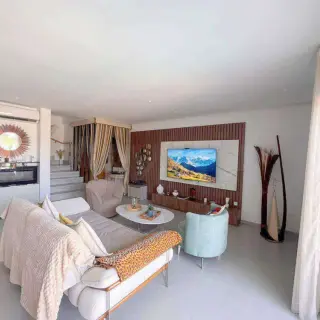 Duplex S+2 meublé avec piscine privée et vue mer à Madfoun — photo 3