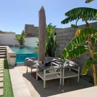 Appartement S+3 en rez-de-chaussée avec piscine aux Jardins de Carthage