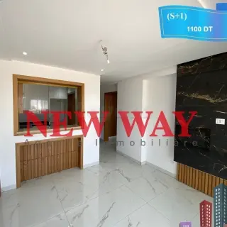 Appartement S+1 neuf, jamais habité, à Sahloul