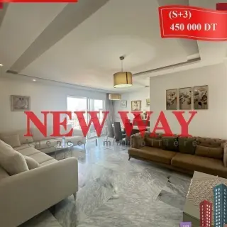 Appartement S+3 de 167 m² avec terrasse et ascenseur, Sahloul