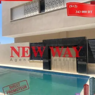 Appartements S+2 et S+3 avec piscine à Bouhsina, direct promoteur
