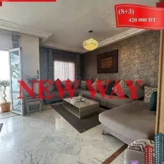 Appartement S+3 de 150 m² à Khezama Est avec parking et ascenseur