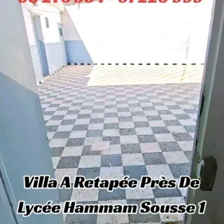Villa de trois chambres avec grande terrasse à Hammam Sousse