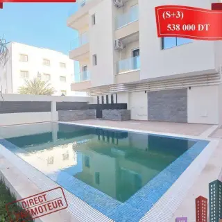 Appartement de 133 m² en résidence neuve avec piscine, près de la mer à Kantaoui — photo 2