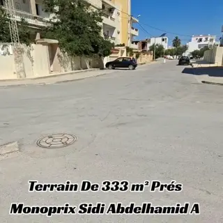 Terrain de 333 m² côté plage à Sidi Abdelhamid — photo 2