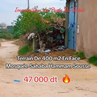 Terrain de 400 m² bien orienté à vendre à Hammam Sousse — photo 3