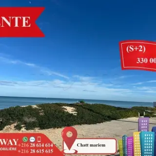 Appartement S+2 de 85 m² vue mer, résidence pieds dans l'eau à Chott Meriem — photo 2