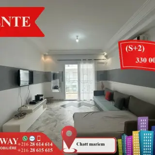Appartement S+2 de 85 m² vue mer, résidence pieds dans l'eau à Chott Meriem — photo 5