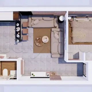 Appartements haut standing sur plan, du S+1 au S+3 avec option jardin, Nouvelle Soukra — photo 5
