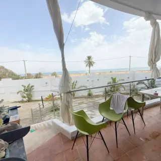Appartement S+1 en rez-de-chaussée avec jardin privatif et vue mer à Madfoun, Hergla