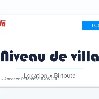 Location Niveau de villa à Houch el gazouz bir touta Alger