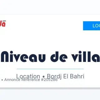 Location Niveau de villa à Bordj bahri centre ville Alger