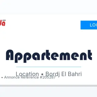Location Appartement à Bordj bahri centre ville Alger