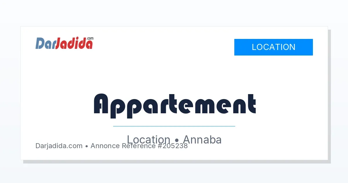 Location Appartement à 13 mai Annaba — photo 1