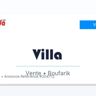 Villa À Vendre