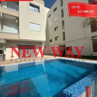 Appartement de 105 m² en résidence neuve avec piscine près de la mer à El Kantaoui