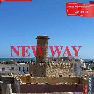 Maison sur deux étages avec terrasse, 188 m² et 82 m² couverts, Sousse Médina