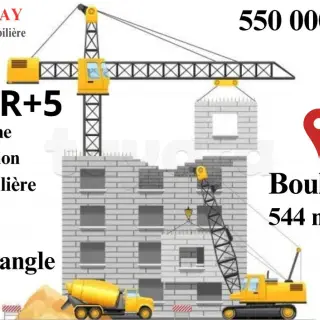 Terrain d’angle de 544 m² avec vocation R+5 sur un axe de 20 m, Sousse Jawhara