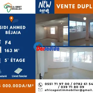 Vente Appartement à Sidi ahmed Bejaia