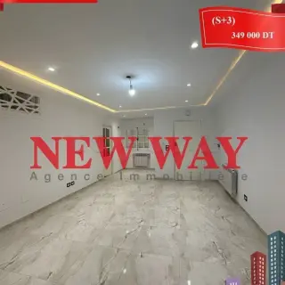Appartement S+3 de 144 m² avec suite parentale et chauffage central à Sahloul