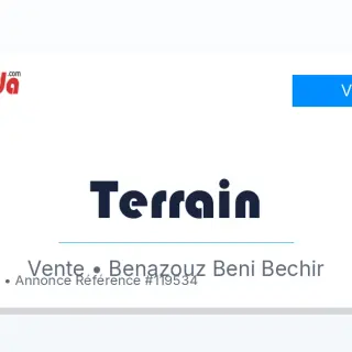 Vente Terrain Ben Azzouz Benazouz Beni Bechir Skikda