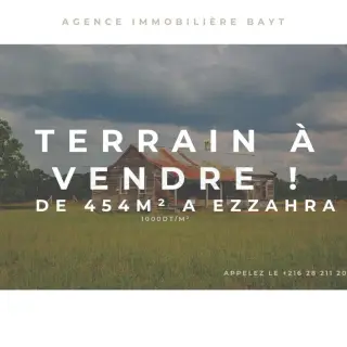 Land for Sale Ezzahra - 454000 TND