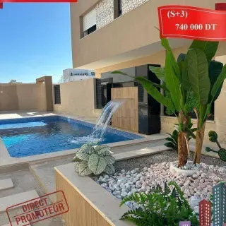 Rez-de-chaussée S+3 avec jardin, terrasse et piscine collective à Bouhsina El Ghazali — photo 3