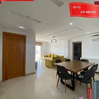 Appartement S+2 lumineux de 110 m² au sixième étage avec balcon, Sousse — photo 2